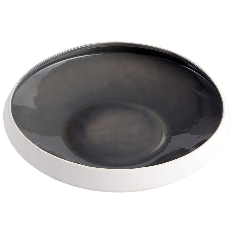 Image 1 Tricolore Bowl-Grey-Textured Matte White-L