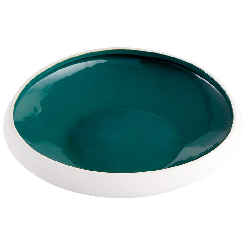 Image 1 Tricolore Bowl-Grn-Textured Matte White -M