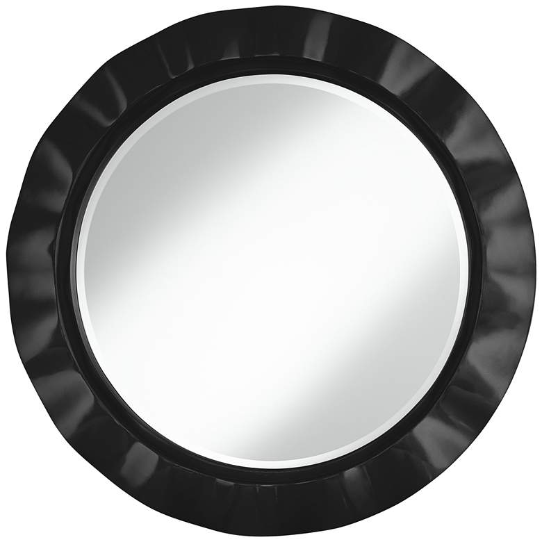 Image 1 Tricorn Black 32 inch Round Brezza Wall Mirror