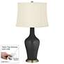 Tricorn Black Anya Table Lamp with Dimmer