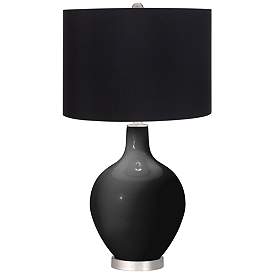 Image1 of Tricorn Black Black Shade Ovo Table Lamp
