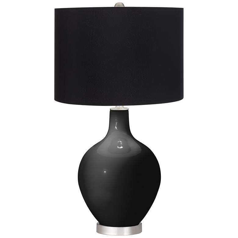 Image 1 Tricorn Black Black Shade Ovo Table Lamp