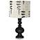 Tricorn Black Branches Drum Shade Apothecary Table Lamp