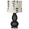 Tricorn Black Branches Drum Shade Double Gourd Table Lamp