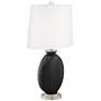 Tricorn Black Carrie Table Lamp Set of 2 with Dimmers