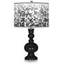 Tricorn Black Mosaic Giclee Apothecary Table Lamp