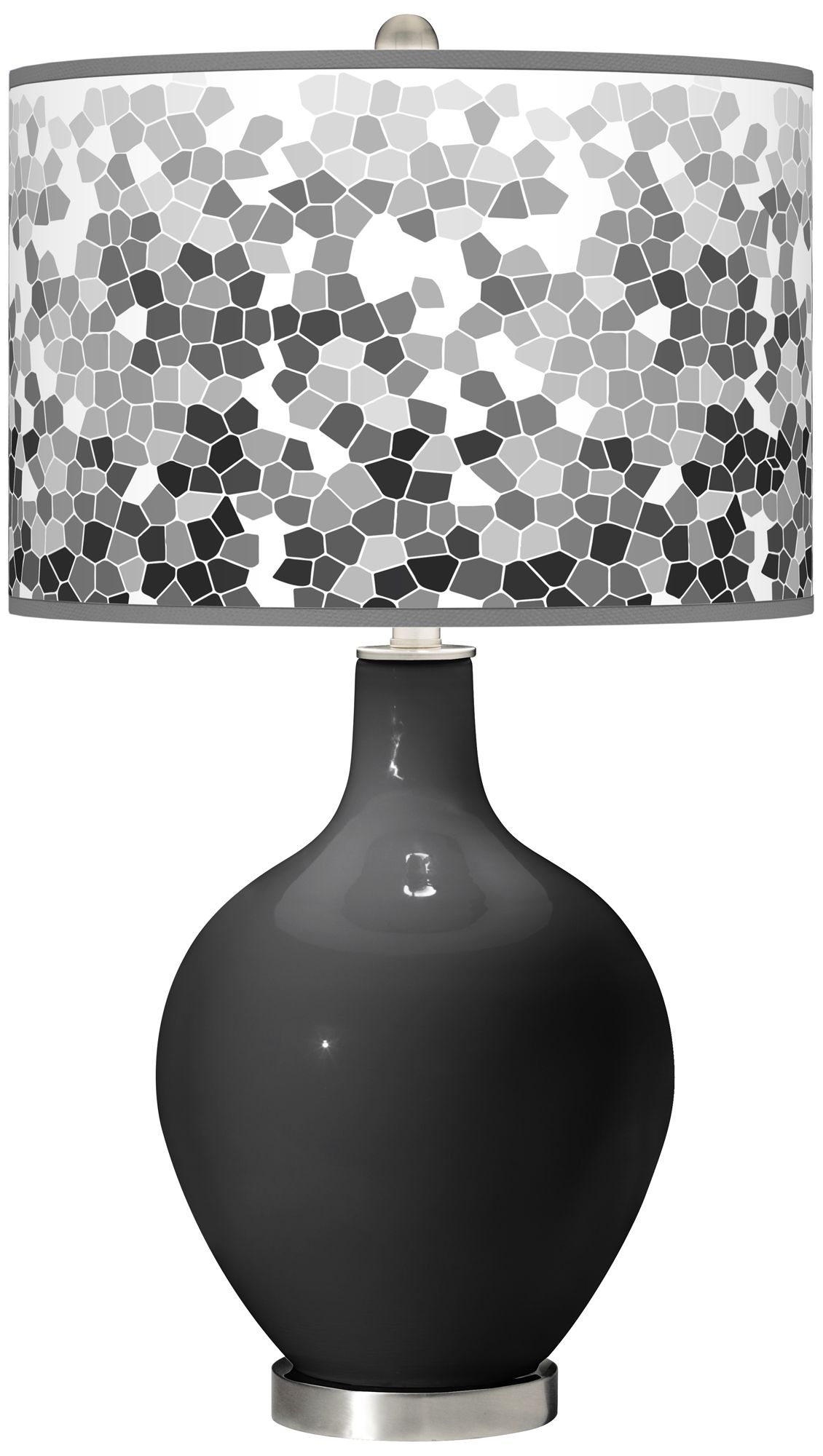 black mosaic lamp