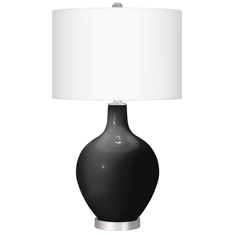 Image 2 Tricorn Black Ovo Table Lamp With Dimmer