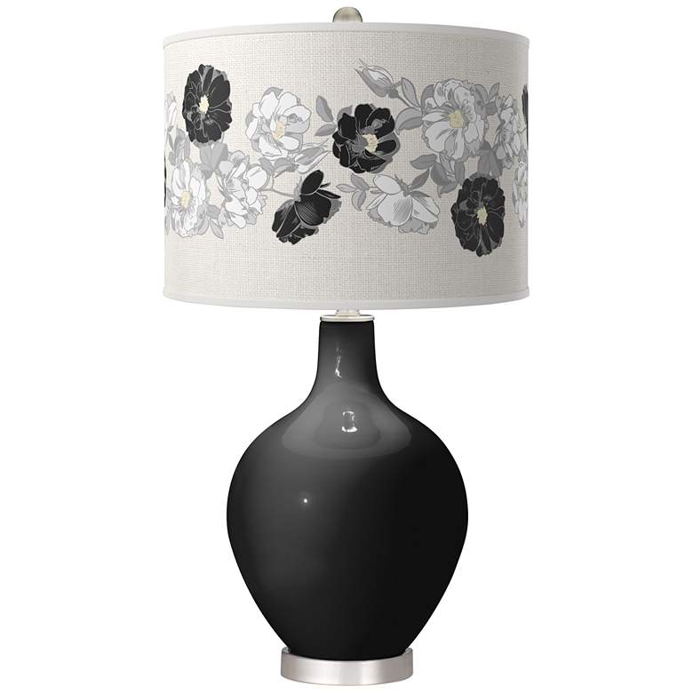 Image 1 Tricorn Black Rose Bouquet Ovo Table Lamp