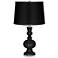 Tricorn Black - Satin Black Shade Apothecary Table Lamp