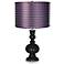 Tricorn Black - Satin Purple Zig Zag Shade Apothecary Lamp