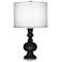 Tricorn Black Sheer Double Shade Apothecary Table Lamp