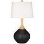 Tricorn Black Wexler Table Lamp with Dimmer