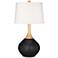 Tricorn Black Wexler Table Lamp with Dimmer