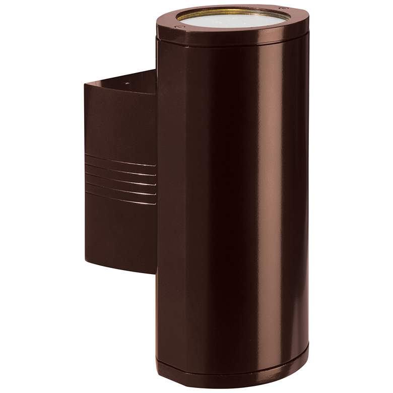 Image 1 Trident 14" High Bronze Metal LED Outdoor Wall Light