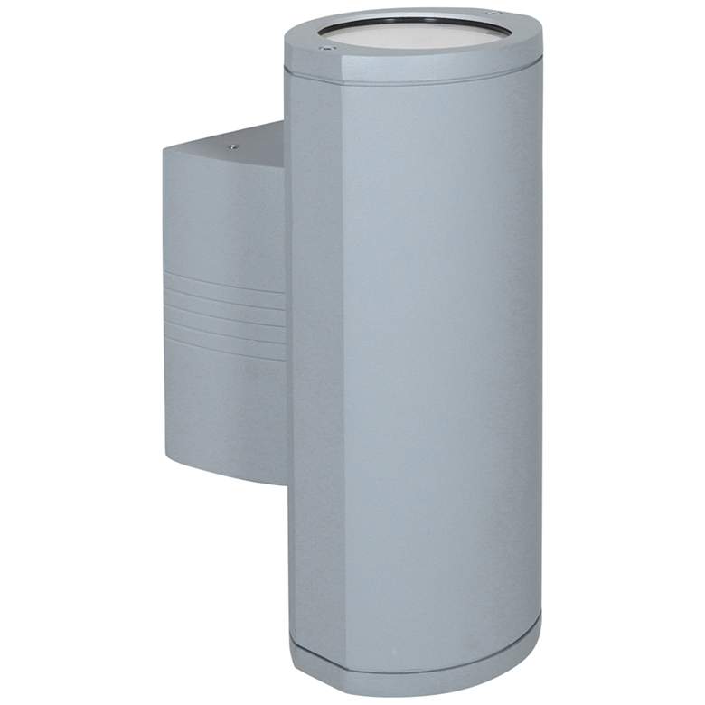 Image 1 Trident 14" High Satin Metal LED Outdoor Wall Light