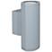 Trident 14" High Satin Metal LED Outdoor Wall Light