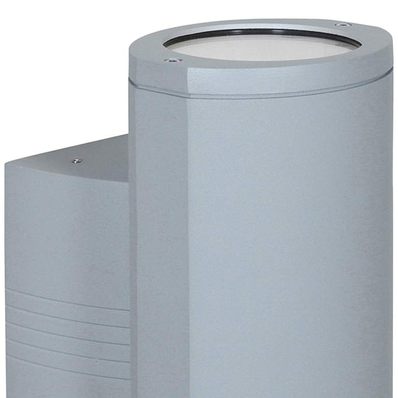 Image 2 Trident 14" High Satin Metal LED Outdoor Wall Light more views