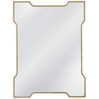 Trident Gold 36" x 48" Rectangular Wall Mirror
