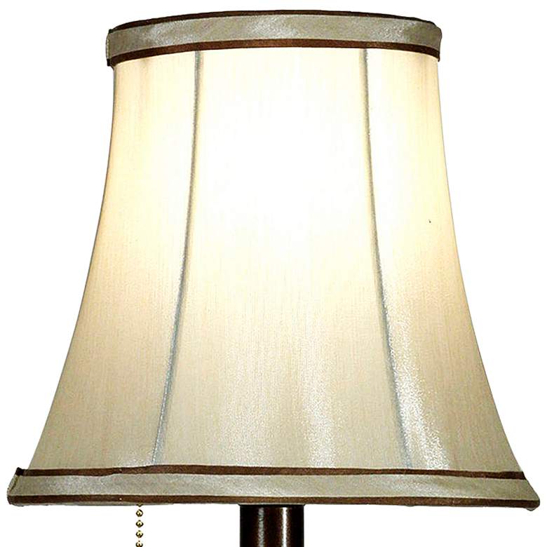 Image 2 Trieste Marble 18 1/2 inch High Accent Table Lamp w/ Ivory Shade more views