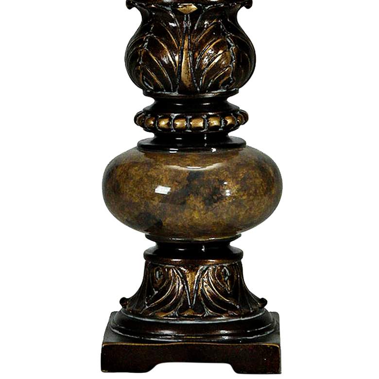 Image 3 Trieste Marble 18 1/2 inch High Accent Table Lamp w/ Ivory Shade more views
