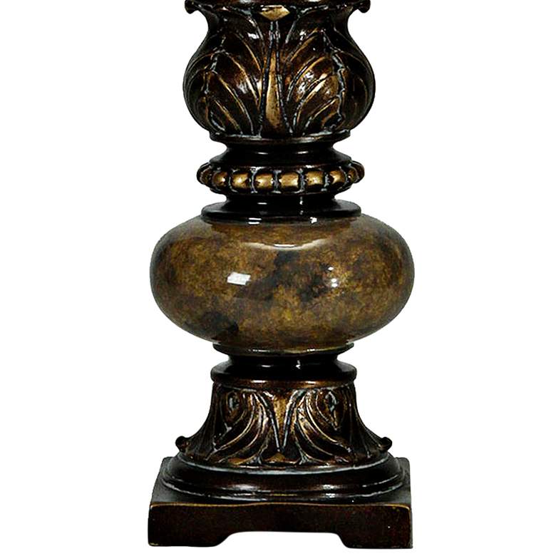 Image 3 Trieste Marble 18 1/2" High Accent Table Lamp w/ Ivory Shade more views
