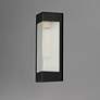 1_Triform 14" Outdoor Wall Sconce Black / Antique Brass