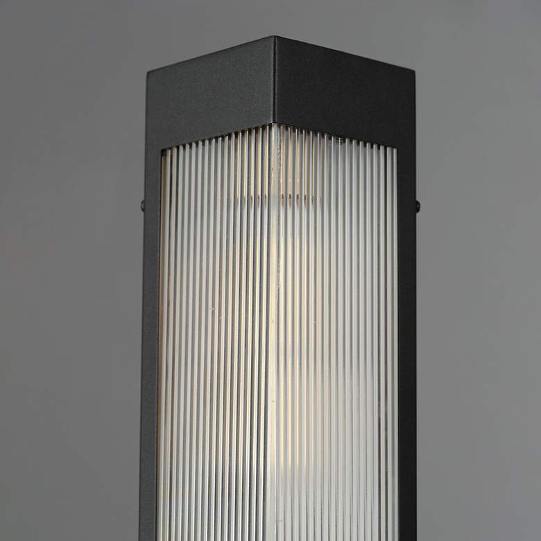Image 4 Triform 14" Outdoor Wall Sconce Black / Antique Brass more views
