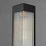 4_Triform 14" Outdoor Wall Sconce Black / Antique Brass more views
