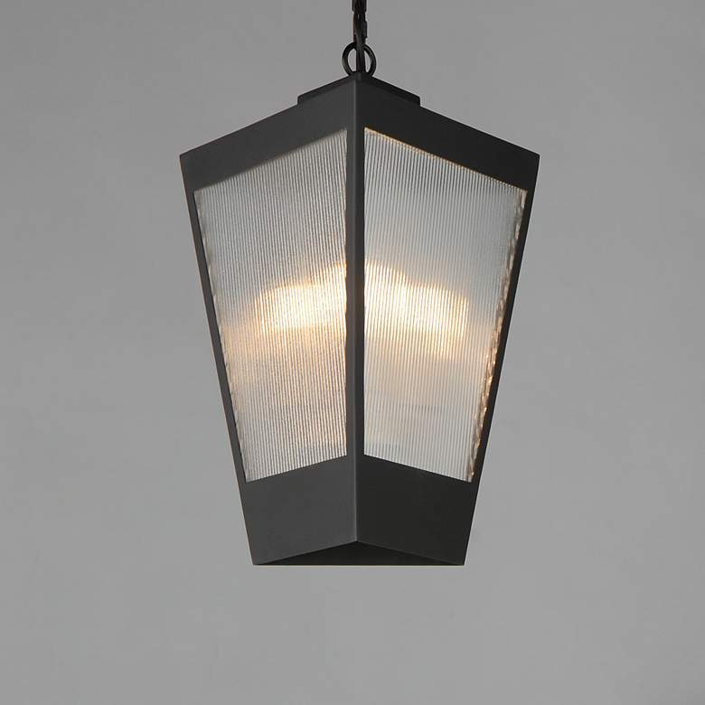 Image 1 Triform 16" High Black Outdoor Hanging Light