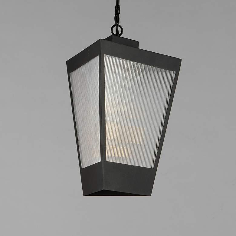Image 3 Triform 16" High Black Outdoor Hanging Light more views