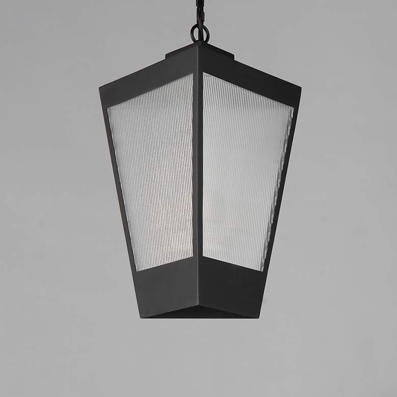 Image 4 Triform 16" High Black Outdoor Hanging Light more views