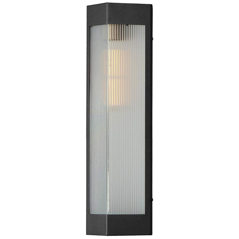 Image 2 Triform 20" Outdoor Wall Sconce Black / Antique Brass