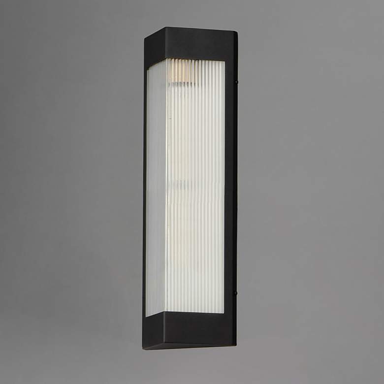 Image 1 Triform 20" Outdoor Wall Sconce Black / Antique Brass