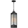 2_Triform 7.5" LED Outdoor Pendant Black / Antique Brass