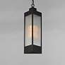 1_Triform 7.5" LED Outdoor Pendant Black / Antique Brass