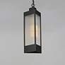 3_Triform 7.5" LED Outdoor Pendant Black / Antique Brass more views