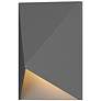 1_Triform Compact 4.5" High Textured Gray LED Wall Sconce
