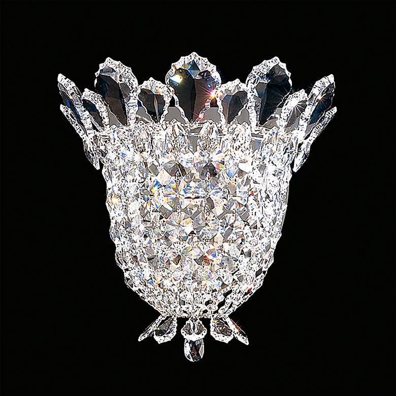 Image 2 Trilliane 10.5"H x 11.5"W 3-Light Crystal Wall Sconce in Silver