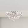 1_Trilliane 13.5"H x 33"W 23-Light Crystal Flush Mount in Silver