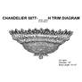 6_Trilliane 13.5"H x 33"W 23-Light Crystal Flush Mount in Silver more views