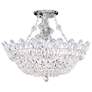 2_Trilliane 15"H x 19"W 8-Light Crystal Semi-Flush Mount in Silver