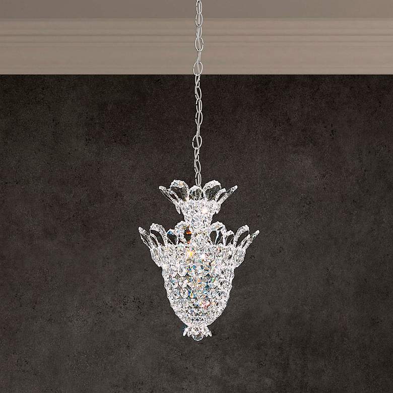 Image 1 Trilliane 17"H x 12.5"W 5-Light Crystal Chandelier in Silver