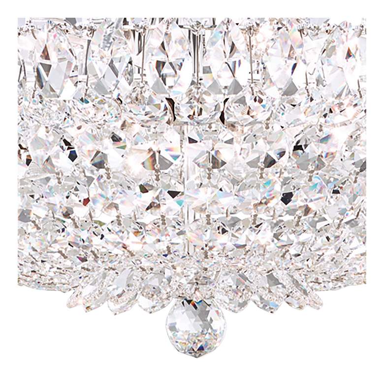 Image 3 Trilliane 19" Wide Polished Silver Clear Crystal 8-Lt Semi-Flush Mt more views