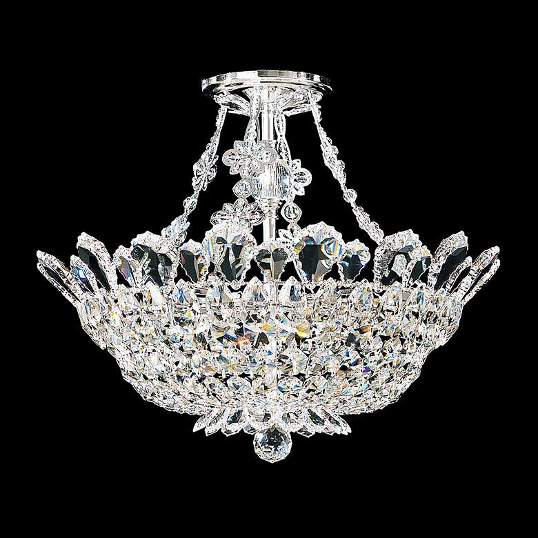 Image 5 Trilliane 19 inch Wide Polished Silver Clear Crystal 8-Lt Semi-Flush Mt more views