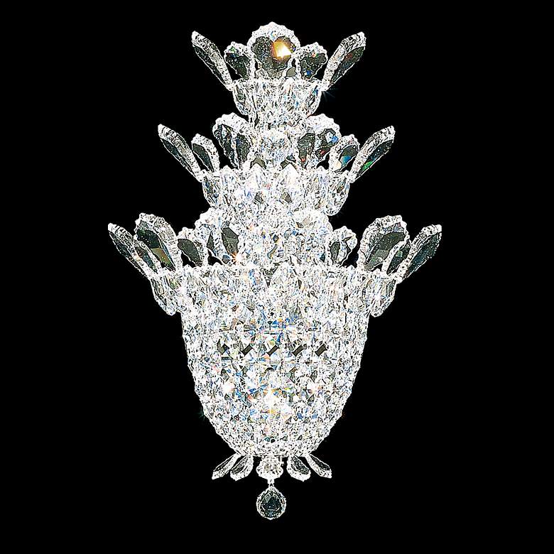 Image 1 Trilliane 19"H x 12.5"W 4-Light Crystal Wall Sconce in Silver