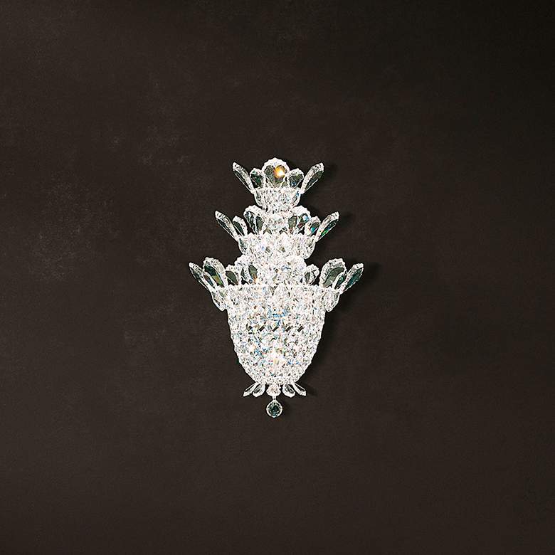 Image 2 Trilliane 19"H x 12.5"W 4-Light Crystal Wall Sconce in Silver more views