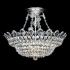 Trilliane 19"H x 24"W 10-Light Crystal Semi-Flush Mount in Silver