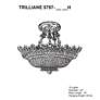 5_Trilliane 24" Wide Polished Silver Clear Crystal 10-Lt Semi-Flush Mt more views