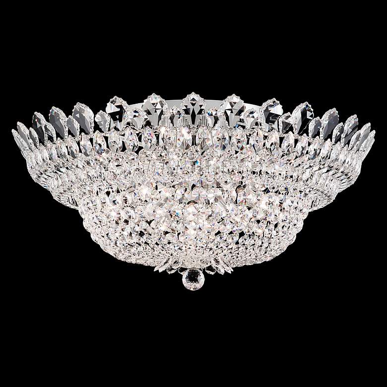 Image 3 Trilliane 33" Wide Polished Silver Clear Crystal 23-Lt Flush Mt more views